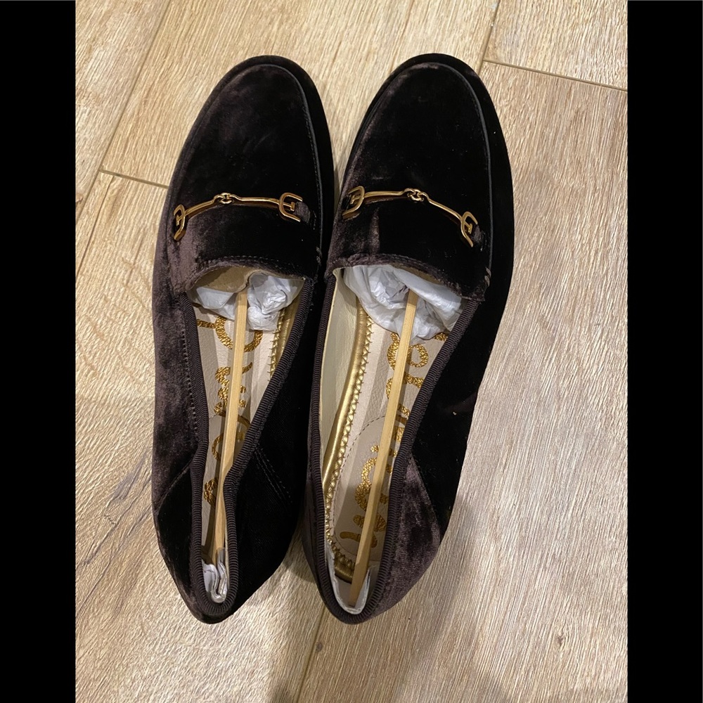 Chocolatw Brown Velvet Loafer